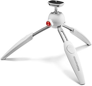 Manfrotto Mini Pixi Evo 2 White Lightweight Compact Manfrotto PIXI EVO 2-Section Mini Tripod - White, White (MTPIXIEVO-WH)