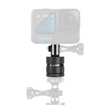 HSU Aluminum Tripod Mount for GoPro, 360 Degree Rotation Camera Adapter for Hero 13/12/11/10/9/8/7/6/5/4/3 and Other Action Cameras