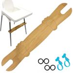 High Chair Footrest,Adjustable Non-Slip Natural Bamboo Wooden Foot Rest for Baby HighChair Footrest High Chair Foot Rest Compatible with IKEA Antilop High Chair Accessories