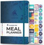 Clever Fox Weekly Meal Planner - Weekly & Daily Meal Prep Journal with Shopping and Grocery Lists for Menu Planning, Healthy Diet & Weight Loss Tracking, Lasts 1 Year, Undated, A5 - Mystic Blue