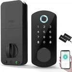 Smart Door Lock Fingerprint Door Lock, Keyless Entry Door Lock Front Door with Keypad, Keyless Entry Biometric Electronic Deadbolt Smart Lock for Front Door with APP Great for Home Hotel Apartment