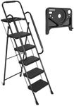 Delxo 5 Step Ladder with Tool Platf