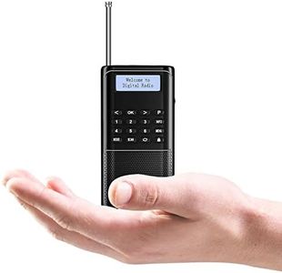 Raddy RD23 Portable DAB Radio Small DAB+ FM Digital Radio with Battery Pocket Radio with BT Kitchen Radio (Black)