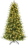 7.5ft Pre-lit Galveston Fir PE/PVC 