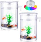 Nuogo 2 Pack Betta Fish Tank 360 Aq