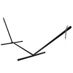 Sunnydaze Steel Hammock Stand - 400-Pound Capacity - 15-Foot -Black Powder-Coated Finish