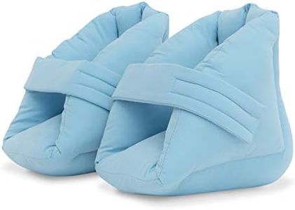 NYOrtho Heel Protector Cushion, 1 Pair - Quilted Foot Pillows for Pressure Sores, Bed Sores, Injuries - Heel Protectors for Standard Size or Bariatric Patients - Water Resistant Peachskin Fabric