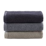 rsmon Cotton Gym Towels 35"x12",(Pack of 3) Training, Fitness, Running Towel (Sweat wrisbands, Handband) Sports Set