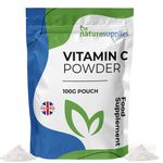 High Strength Vitamin C Powder 100g, VIT C 2000mg Ascorbic Acid, Pure, Non-GMO & Vegan-Friendly, Immune Support Supplement, No Chemicals, Pharmaceutical Grade, Made in The UK by Naturesupplies