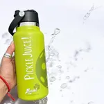 Maui Pickleball Co.™ Pickleball Water Bottle 32oz Best Pickleball Accessories Insulated Stainless Steel Water Green Bottle Funny Water Bottle PickleBall Sip/Straw Lid Pickleball Bottle Viral TikTok