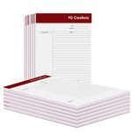 PG Creations Cornell Writing Notepad, A4 Size, 8.5x11.75 Inch, Large Size, Single Side Ruled, 70 Gsm White Paper, 50 Sheets per Writing Pad, Pack of 20