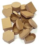 Major Brushes Paper Mache Gift Craft Boxes - Pack of 12