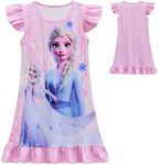 Lovekids Princess Dress for Toddler Girls Cartoon Print Casual Dress for 3-8Y