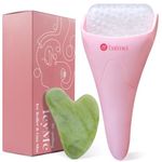 BAIMEI Ice Roller and Gua Sha for Face and Eyes, Self Care Gifts for Women Cold Face Roller Reduces Puffiness and Tightens Pore