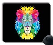 (Durable Precision Seaming Mouse pad) Large Mousepad Vector Lion Natural Eco Rubber Mousepad Design Durable Mouse Mat Computer Big Mouse Pad