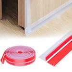 T-Shaped Clear Silicone Seal Strip for Door & Windows Gaps (29.5 Ft)