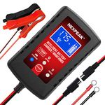 1.75-Amp Car Battery Charger, 6V 12V Smart Fully Automatic Battery Charger Maintainer, Trickle Charger for Car, Lawn Mower, Motorcycle, Boat, Marine