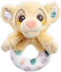 Rainbow Designs Official Disney Lion King Ring Rattle - Soft Plush Simba Toy Perfect for Little Hands - Gentle Rattle for Babies 0-6 Months, Ideal Newborn Gift