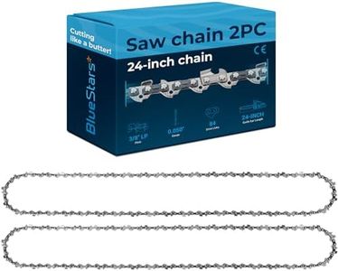BlueStars 2 Packs 24-inch Chainsaw Chain 3/8" LP Pitch 0.050" Gauge 84 Drive Links - Compatible with Husqvarna 460 Rancher Stihl 33RS 84 25"/24" MS390 MS310 MS361 MS460 MS500 Echo 72LPX84CQ E84