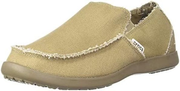 Crocs mens Santa Cruz Loafer, Khaki/Khaki, 14 US