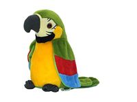 Pepstter Talking Hamster, It Will Repeat What Ever is Said by You, Multifunctional Electrical Plush Toy- Multi Color (Talking Parrot)