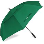 ACEIken Golf Umbrella Windproof Large 62/68 Inch, Double Canopy Vented, Automatic Open, Extra Large Oversized,Sun Protection Ultra Rain & Wind Resistant Stick Umbrellas (Dark Green, 62 inch)