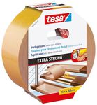 tesa Flooring Tape Extra Strong Adhesive - Double Sided Adhesive Tape for Laying Carpet and PVC Flooring - Double Sided Adhesive - 25 m x 50 mm