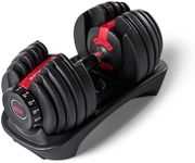 Bowflex Unisex's 552i Single Adjustable Dumbbell, Black/Grey/Red, One Size