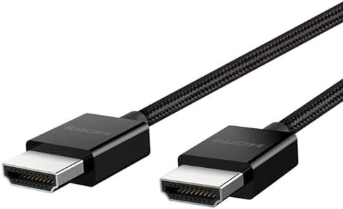 Belkin Ultra HD High Speed HDMI Cable (2018) – 6.6 ft/2 m 4K HDMI Cable, Supports 4K/120 Hz and 8K/60 Hz, Dolby Vision/HDR 10 Compatible, 48 Gbps