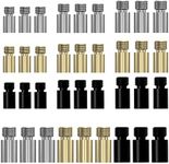 TALOEYH 36pcs Brass Dart Weights Add Accentuator Tool, 3 Colors 1.5g/2g/2.5g/3g 2BA Thread Brass Dart Tool Kit Dart Accessories for Dart Counterweight