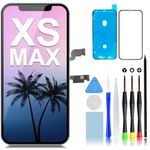 GULEEK for iPhone Xs Max Screen Replacement 6.5 Inch Retina Full HD LCD 3D Touch Display Digitizer with Repair Tools Kit, Waterproof Tape, Screen Protector (Model A1921, A2101, A2102, A2103, A2104)