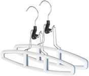Whitmor 6672-2397-2 Sure-Grip Hanger Collection Slack Hangers, Set of 2 , White