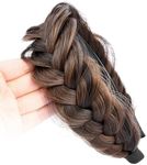 GLEDOLA Wide Messy Braided Headband