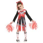 Rubie's 1001713XS000 Zombie Cheerleader Kids Fancy Dress, Multi, 5-6 Years