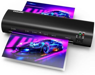 OidoZac Laminator, 9 Inch Compact Letter Size Laminator Machine for Small Desktop, Never Jam Thermal Laminating Machine A4/A5/A6 Personal Hot & Cold Laminator for Home School Teachers Office (Black)