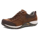 Dansko Paisley Waterproof Outdoor Sneakers for Women – Comfortable, Breathable Walking Shoes with Arch Support – Stain Resistant Sneakers with Slip Resistant Rubber Outsole – Great for Hiking, Brown, 10.5-11