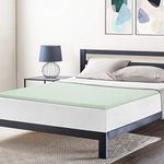 Best Price Mattress Short Queen Mattress Topper - 1.5 Inch Green Tea Infused Memory Foam Bed Topper Cooling Mattress Pad RV Pad, Short Queen Size