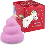 Unicorn Poo Kids Bath Bombs Pink Shimmer Bath Bomb, Fun Gifts for Girls, Women, Boys, Handmade Natural Fizzy Bath Bombs for Children and Adults