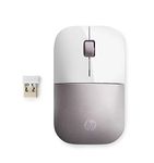 HP Z3700 G2 Wireless Mouse - Pink, Sleek Portable Design fits Comfortably Anywhere, 2.4GHz Wireless Receiver, Blue Optical Sensor, for Wins PC, Laptop, Notebook, Mac, Chromebook (681R9AA#ABL)