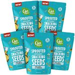 Go Raw Pumpkin & Sunflower Seed Snack Mix, Sea Salt and Vinegar, 4 oz. Bags (Pack of 5) - Keto | Vegan | Gluten Free| Organic | Superfood