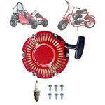 QYMOTO Pull Start Recoil Starter Assembly for 98cc Coleman CT100U CC100X Predator 79cc Go Kart Mini Bike Parts