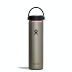 HYDRO FLASK - Lightweight Water Bottle 710 ml (24 oz) Trail Series - Vacuum Insulated Stainless Steel Reusable Water Bottle with Leakproof Flex Cap - Wide Mouth - BPA-Free - Slate