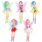 ONEST 5 Sets 8 Inch Fairy Girl Doll