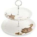 Portmeirion Home & Gifts Wrendale 2 Tiered Cake Stand, Multicolour (WN4375-XG)