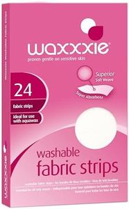 Waxxxie Washable Fabric Wax Strips 24pk for use with Wax Cartridge and Strip Wax for an Unbeatable at Home Salon Experience