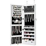 Mirror Jewellery Cabinet, LED Wall 