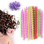 50 Pack Plastic Spiral Hair Perm Ro