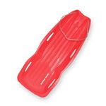 Slippery Racer Downhill Xtreme Winter Toboggan Snow Sled - Red