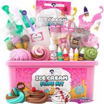 Original Stationery Slime Set to Make Yourself - Slime Kit for Girls and Boys Crystal Slime, Glitter Slime, Unicorn Slime - Slime Set for Children