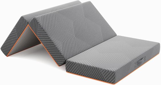 Vesgantti Small Double Folding Mattress 120x190cm – 15cm Gel Memory Foam, Tri-Fold for Travel & Guest Bed